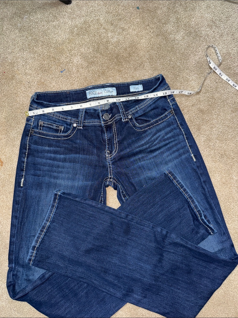 BKE Dark Blue Boot Cut Jeans